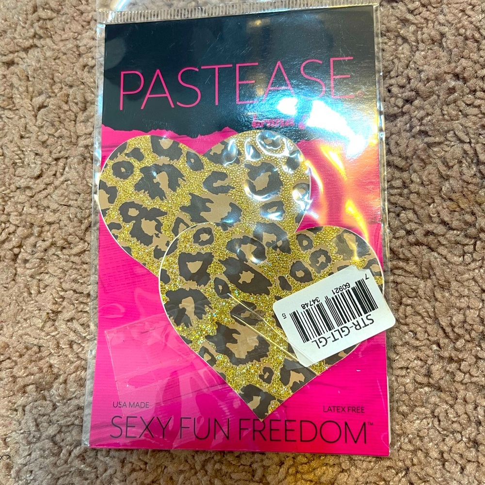 Heart Shaped Cheetah Print Pasties BRAND NEW